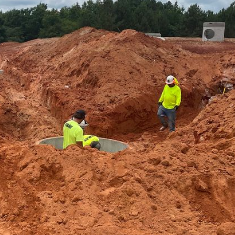 A veteran grading contractor from Bray Siteworks preparing a stable, perfectly balanced foundation for a new residential subdivision in Athens, GA.